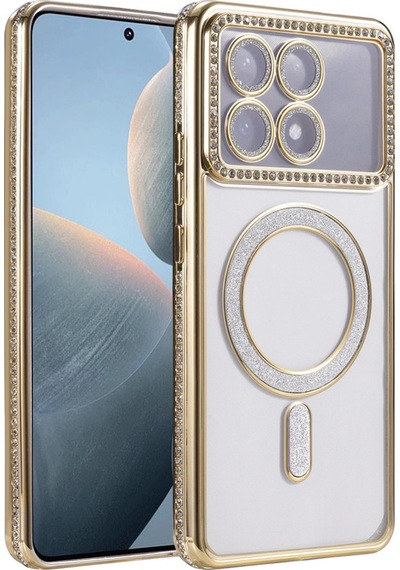 Poco X6 Pro Joke Simli Magneticsafe Kılıf - Gold