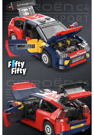 Cada Citroen C4 Wrc 2008 -c62005w 1569 Parça Profesyonel Oyuncak Yapım Seti