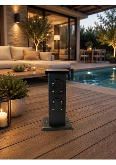 Ness Socket Bahçe Prizi Dikey