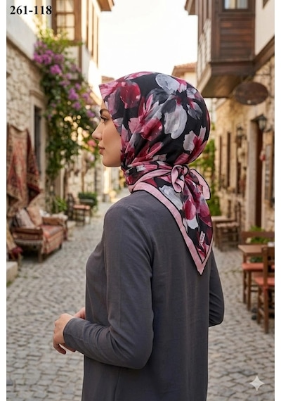 Moonscarfs Moonscarf Soft Pamuk Eşarp 261-118 Çok Renkli