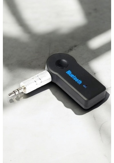 Kablosuz Bluetooth Aux Araç Kiti Siyah Hafıza Kartlı