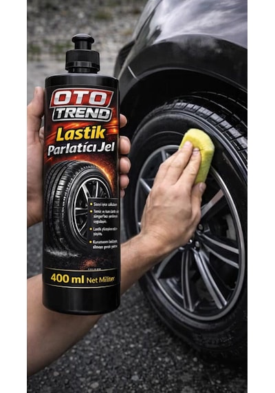 Oto Trend Lastik Parlatıcı Jel 400 Ml Uzun Süre Kalıcı Islak Görünüm Ve Derin Parlaklık