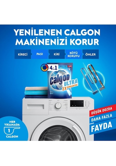 Calgon Kireç Önleyici 4ü1 Arada Ultra Konsantre Toz 6 x 250 G