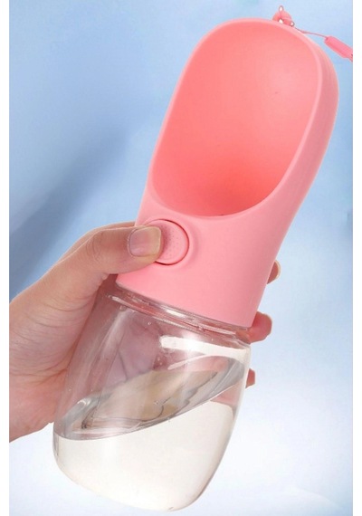 450 Ml Taşınabilir Butonlu Evcil Hayvan Suluğu
