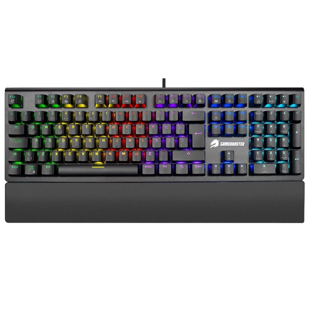 Gamebooster G98 Spırıt Rgb Blue Optik Swıtch Su Geçirmez Mekanik Siyah Oyuncu Klavyesi