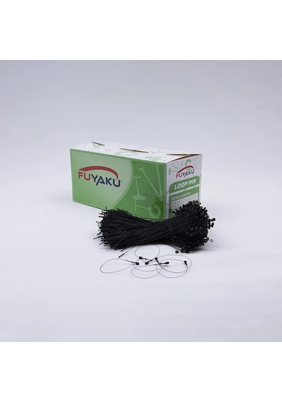 Fuyaku 4" Elle Geçmeli Kılçık Etiketleme Plastiği Siyah 5.000 Adet