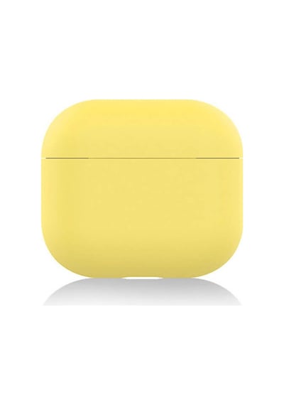 Wozlo Apple Uyumlu AirPods 3 Koruyucu Kılıf - 3. Nesil Silikon Kulaklık Koruma Kılıfı - Sarı