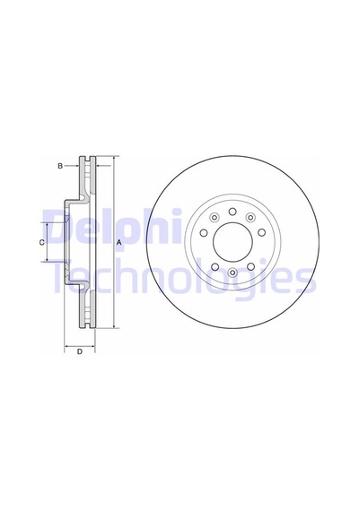 Delphı Bg4805c Ön Fren Diski Fıat Scudo 21 Zafıra Lıfe 19 Vıvaro C 19 Jumpy Iıı 16 Expert 16 Toyota Proace 16 304x54x5dl Havalı 9805260180-155254427-su001a3869 1 Takım -ıdır