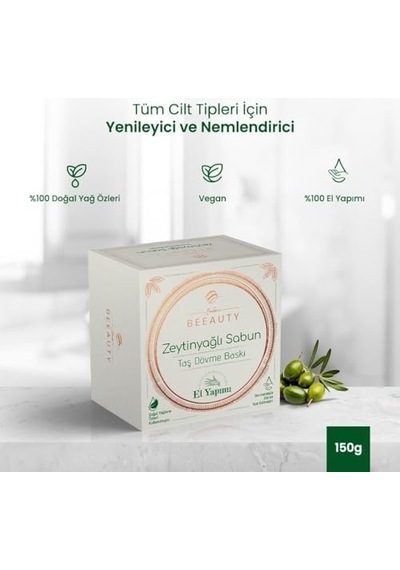Beeauty Taş Dövme Sabun Zeytinyağ Acı Badem