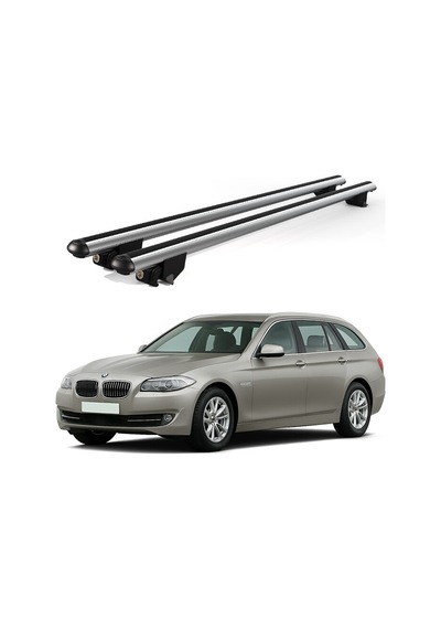 Kanca Bmw 5 Serisi 2010-2016 Uyumlu Gri Kilitli Ara Atkı 120cm Port Bagaj Tavan Barı