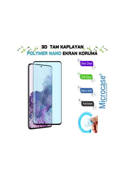 Samsung Uyumlu Galaxy S20 3D Polymer Kavisli Tam Kaplayan Nano