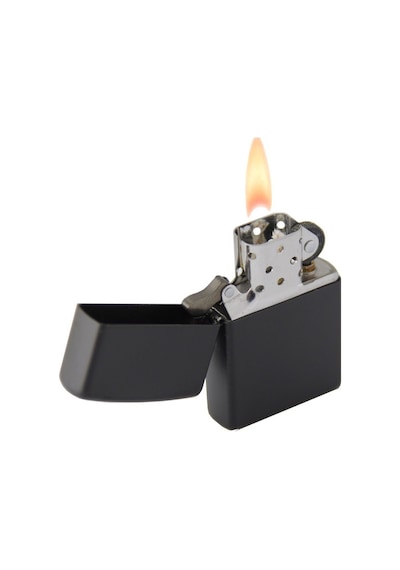 Mat Siyah Çakmak Zippo Tarzı Çakmak