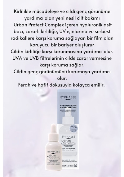 Byphasse Kirliliğe Karşı Koruyucu Serum Şerbeti 50 ML