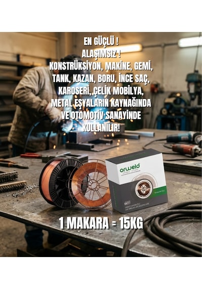 Orweld Orw Sg2 1mm Gazaltı Kaynak Teli 1 Makara 15kg