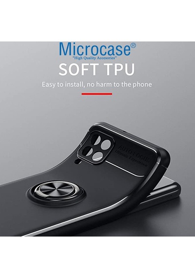Microcase Galaxy M33 5G Focus Serisi Yüzük Standli Silikon Kilif 559525678
