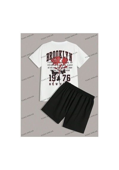 Alt/üst T-shirt Ve Şort Takımı Kod Alt174 Siyah