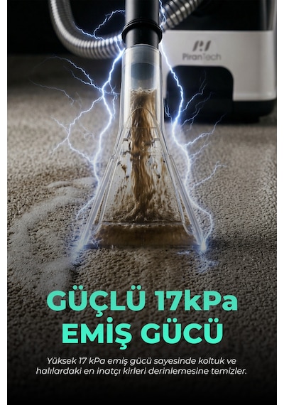 Kt-503 Premium Koltuk & Halı Yıkama Makinesi 800w 17 Kpa