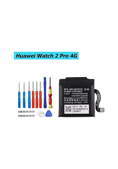 Huawei Watch 2, Watch 2 Pro, Watch Gt+ Saat Pili Hb512627ecw Yedek Pil Batarya +tamir Seti Senalstore