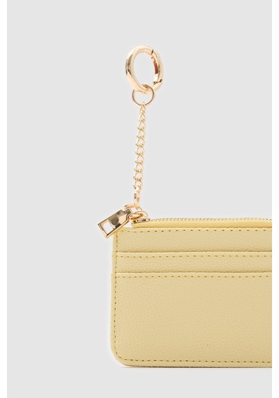 Shule Bags Nook Fermuarlı Charm Kartlık Sarı