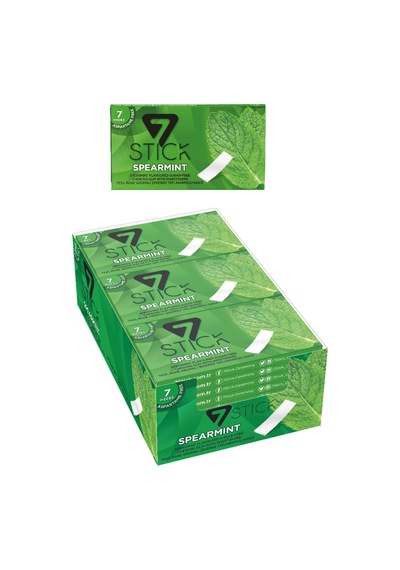Şekersiz 7'li Yeşil Nane Aromalı Sakız 14,5gr 24 Adet