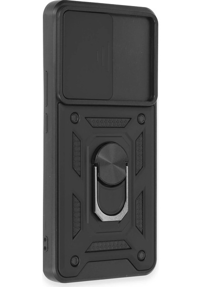 Uryport Xiaomi Mi 12t Pro Kılıf Pars Lens Yüzüklü Silikon - Siyah