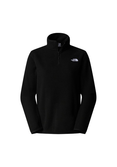 The North Face W Glacier Fleece 1/4 Zip Kadın Polar Siyah