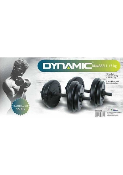 Dynamic Vinly Dumbell Set 15 KG