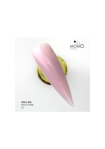 Momo Professional Protez Tırnak İçin Poly Gel Poli Jel No.03 Açık Pembe 30 Gr