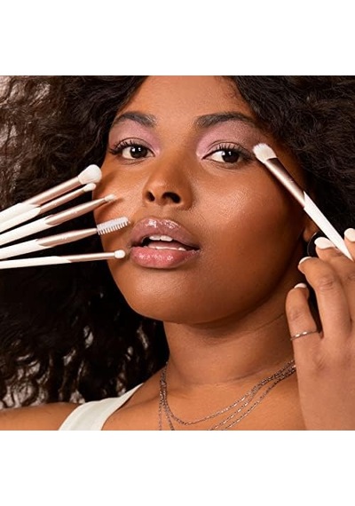 Ecotools Luxe Zarif Göz Makyajı Fırça Seti, Göz Farı, Eyeliner Ve Kaş Makyajı İçin, Profesyonel Göz Fırçası Seti, Çevre Dostu Makyaj Araçları, Sentetik Kıllar, Zulüm Ücretsiz Ve Vegan, 6 Parça Set Ecotools Luxe Zarif Göz Makyajı Fırça Seti, Göz Farı, Eyeliner Ve Kaş Makyajı İçin, Profesyonel Göz Fırçası Seti, Çevre Dostu Makyaj Araçları, Sentetik Kıllar, Zulüm Ücretsiz Ve Vegan, 6 Parça Set