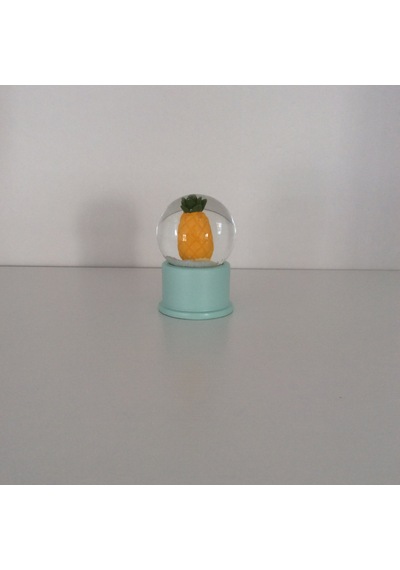 Ananaslı Renkli Işıklı Kar Küre Mini