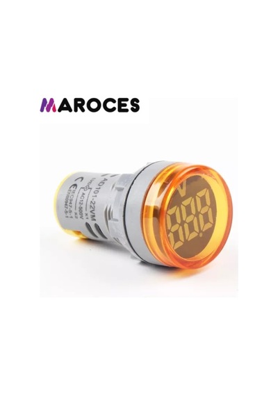 22Mm Dijital Voltmetre 20V 500V Arası Ac 220V Ac 1 Adet-Yeşil
