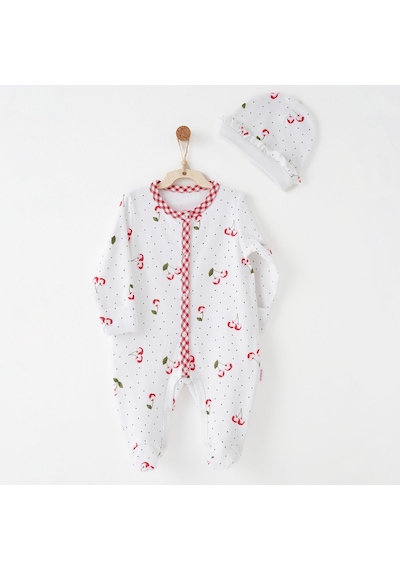Andywawa Kız Bebek Tulum Takım Romper Anw-ac26687 Ekru