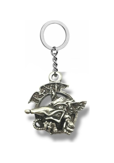 Ratt Band Logo Gümüş Renk Unisex Metal Anahtarlık Glam Metal Aksesuar