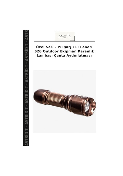 Özel Seri - Pil Şarjlı El Feneri 620 Outdoor Ekipman Karanlık Lambası Çanta Aydınlatması Çok Renkli