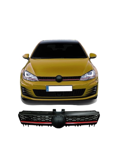 Volksvagen Golf 7 2013-2016 Kırmızı Şeritli Gti Ön Panjur