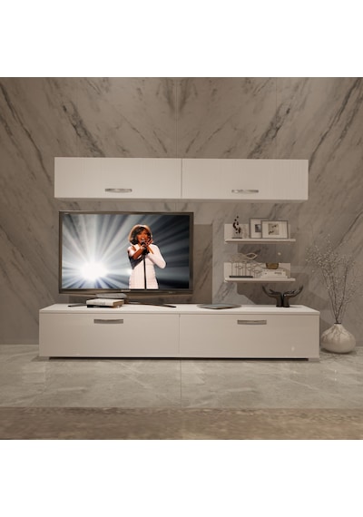 Decoraktiv Eko 5 Slm Std Tv Ünitesi Tv Sehpası Beyaz