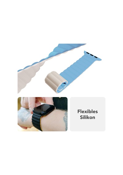 Core Mıknatıslı Bileklik, Apple Watch Ultra/se/10/9/8/7/6/5/4/3/2/1 İle Uyumlu, Nefes Alan Silikon Halka, Oluklu Tasarım, 38/40/41/42 Mm & 42/44/45/46/49 Mm Çok Renkli Core Mıknatıslı Bileklik, Apple Watch Ultra/se/10/9/8/7/6/5/4/3/2/1 İle Uyumlu, Nefes Alan Silikon Halka, Oluklu Tasarım, 38/40/41/42 Mm & 42/44/45/46/49 Mm Çok Renkli