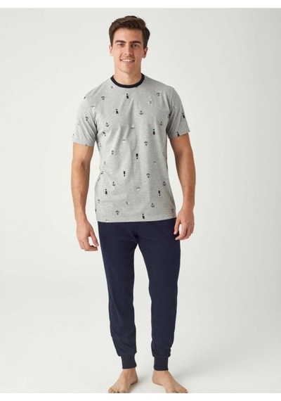 Mod Collection Çapalı Paça Lastik Bilekli Erkek Pijama Takım