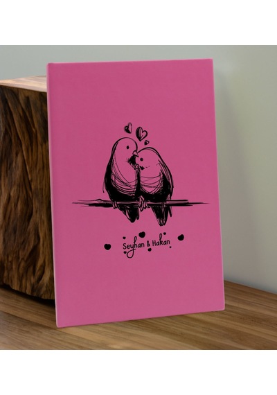 Bk Gift Sevgiliye Özel İsimli Pembe Defter Ve Cam Matara Hediye Seti-4, Sevgiliye Hediye, Sevgililer Günü, Yeni İş Hediyesi