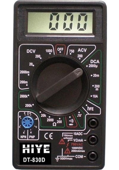 Hıye Class DT830D Dijital Avometre Multimetre Ölçü Aleti