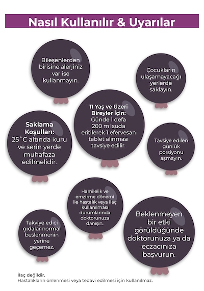 Orfarma Kara Mürver Eki 24 Efervesan Tablet