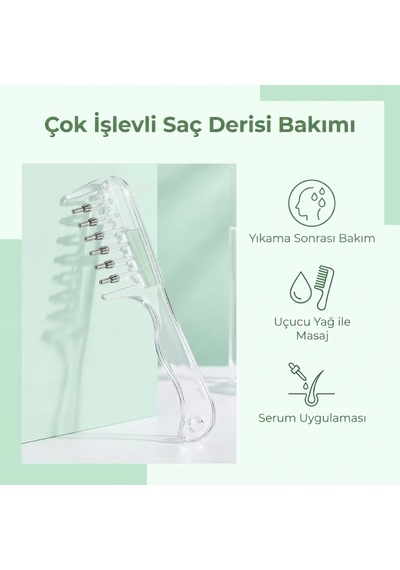 Saç Bakım Yağı Ve Serum Uygulama Tarağı Hazneli Aleti 15x5 Cm Bx-316433