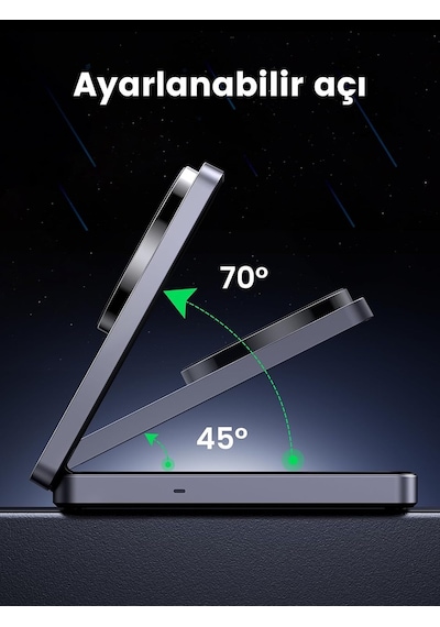Magflow Qi2 Sertifikalı 15w İphone Şarj İstasyonu, Magsafe İle Uyumlu 2'si 1 Arada Manyetik Şarj İstasyonu, İphone 16,16 Pro,16 Pro Max,15,14,13,airpods İçin Katlanabilir Kablosuz Şarj Cihazı Çok Renkli Magflow Qi2 Sertifikalı 15w İphone Şarj İstasyonu, Magsafe İle Uyumlu 2'si 1 Arada Manyetik Şarj İstasyonu, İphone 16,16 Pro,16 Pro Max,15,14,13,airpods İçin Katlanabilir Kablosuz Şarj Cihazı Çok Renkli