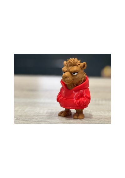 Kapüşonlu Modern Deve Figürü 10cm