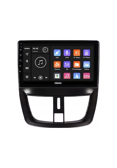 Peugeot 207 Android Multimedya Sistemi 4-64 Clarion 2006-2012 9"