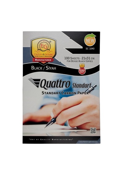 Factory Karbon Kağıt Standart 21x31 Cm Siyah Sc1050-s