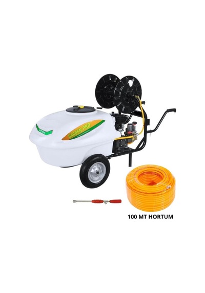 Benzinli Basınçlı İlaçlama Makinası 200 Lt + 100 Mt İlaçlama Hortumu