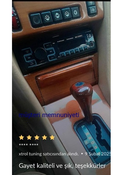 Ahşap Vites Topuzu Mercedes W107/r107 W124 Modelleri 1986 1989 İçin  Kök Ceviz Vites Topuzu. Açık Renk Ahşap