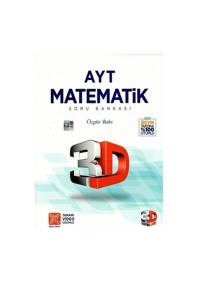 3D Yayınları Ayt Matematik 3D Soru Bankası