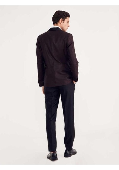 Bisse Erkek Slim Fit Smokin Bordo